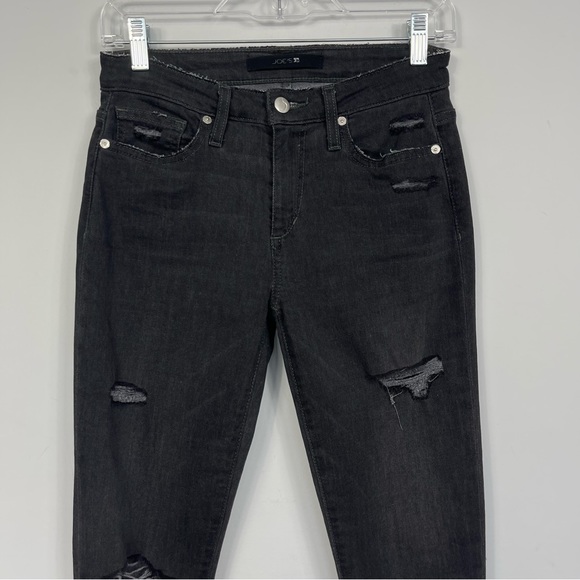 Joe's Jeans Skinny Ankle Distressed Jeans Jael Wash Black Gray TGDJ3L5968 26 - Picture 5 of 15